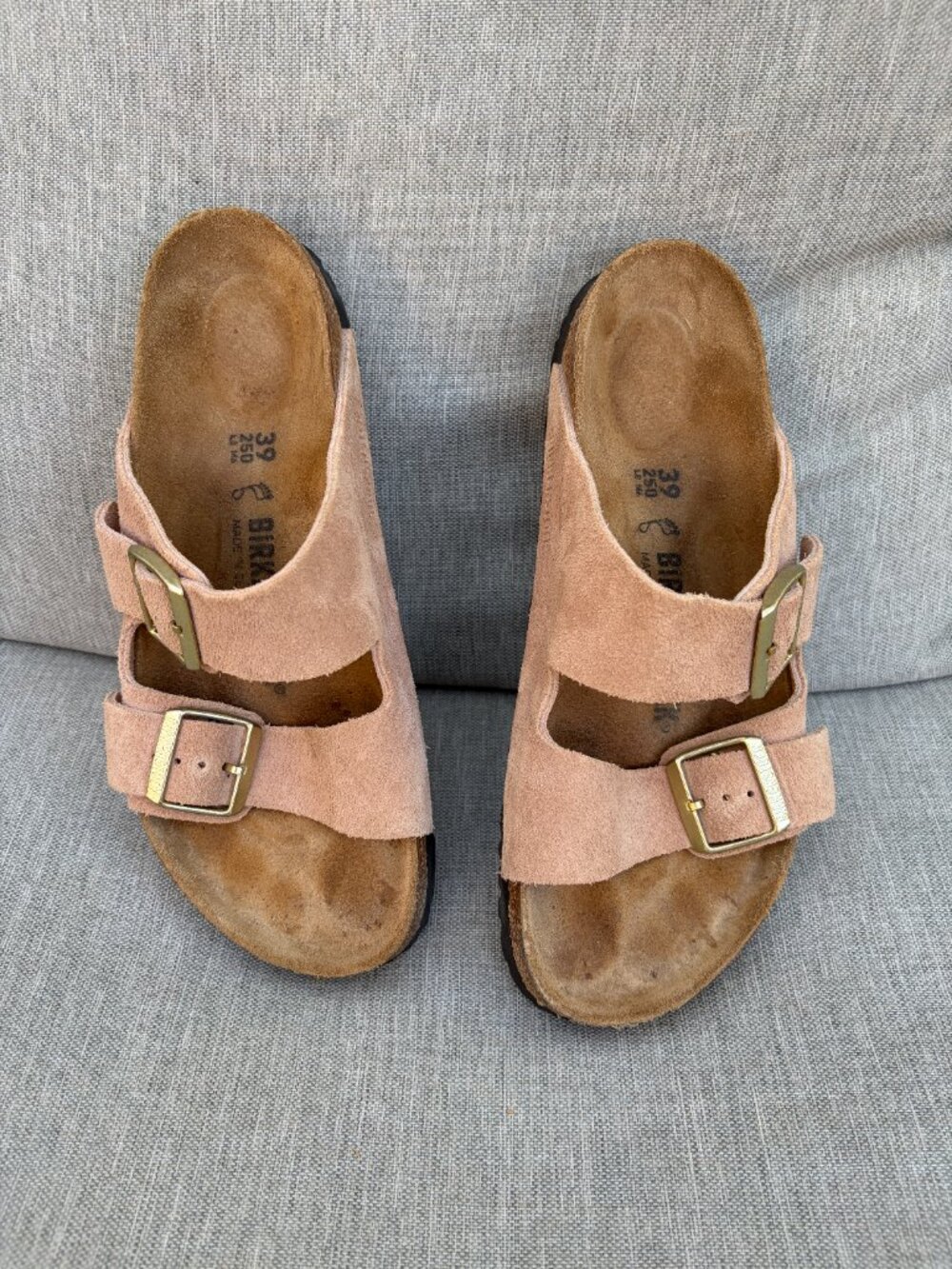 Womens Birkenstock Arizona Slide Sandal - Light Rose. Women's Size 39 - Picture 7 of 14